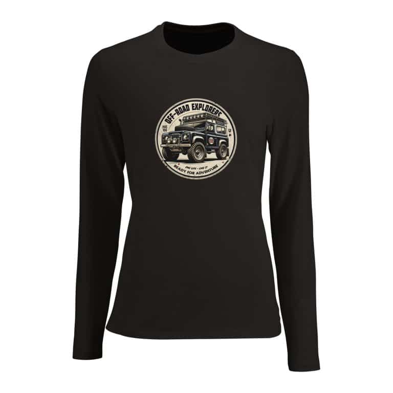 T-shirt Manches Longues Motif Land Rover Defender 90