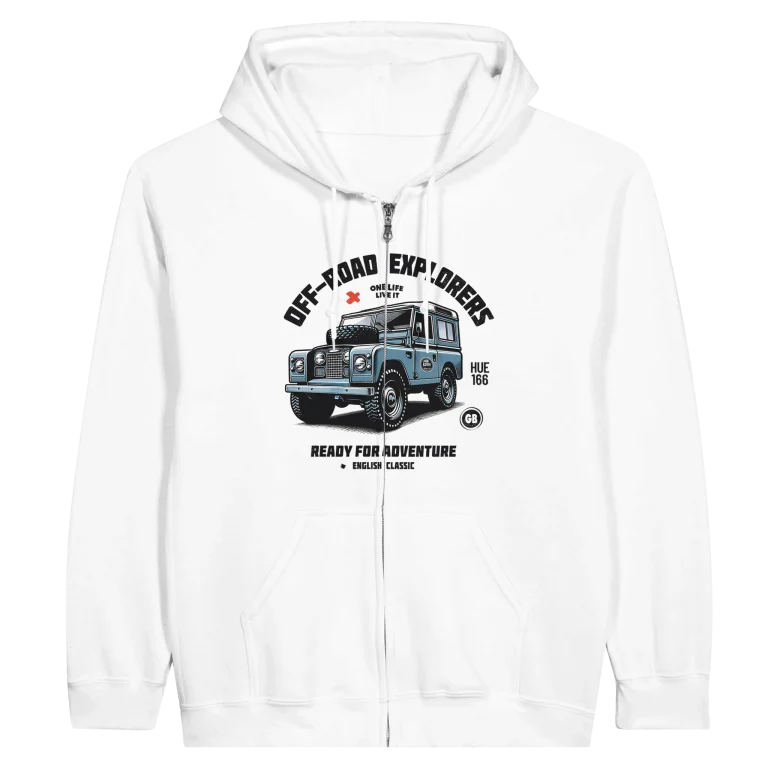 Veste à Capuche Motif Land Rover Series