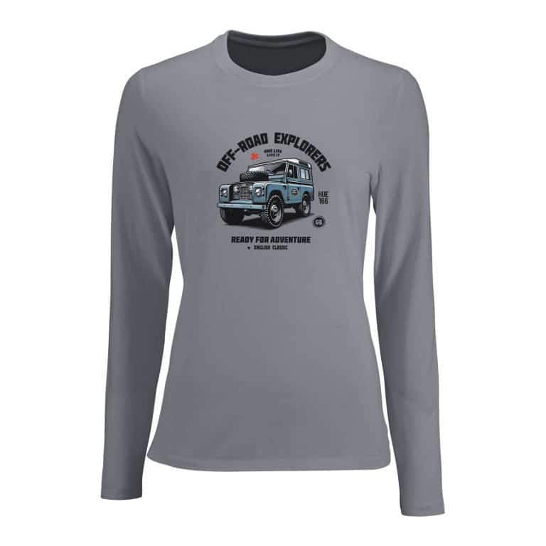 T-shirt Manches Longues Motif Land Rover Defender 90