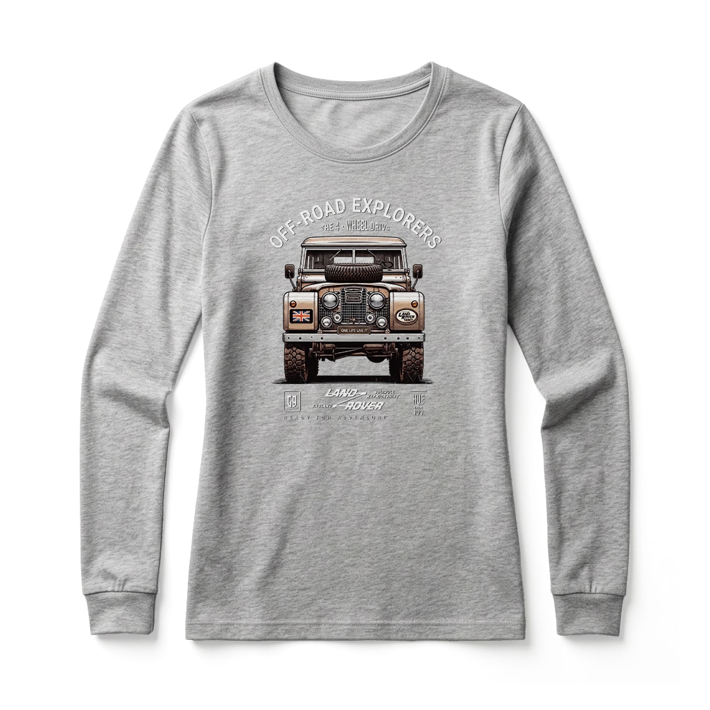 Land Rover Series Long Sleeve T-Shirt - Athletic Heather Land Rover Series Long Sleeve T-Shirt - Athletic Heather