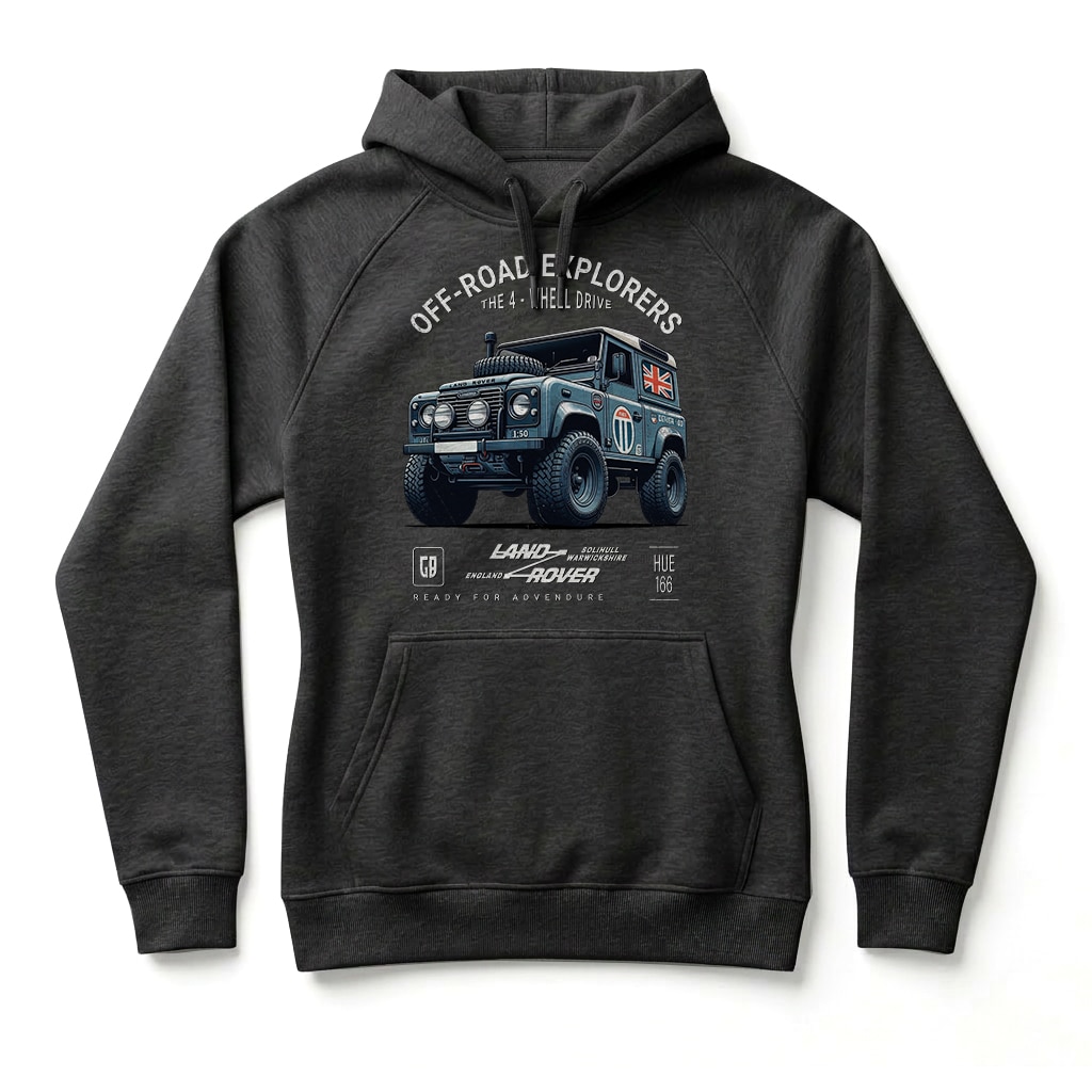 Sweatshirt à capuche Land Rover Defender 90 - Black Sweatshirt à capuche Land Rover Defender 90 - Black