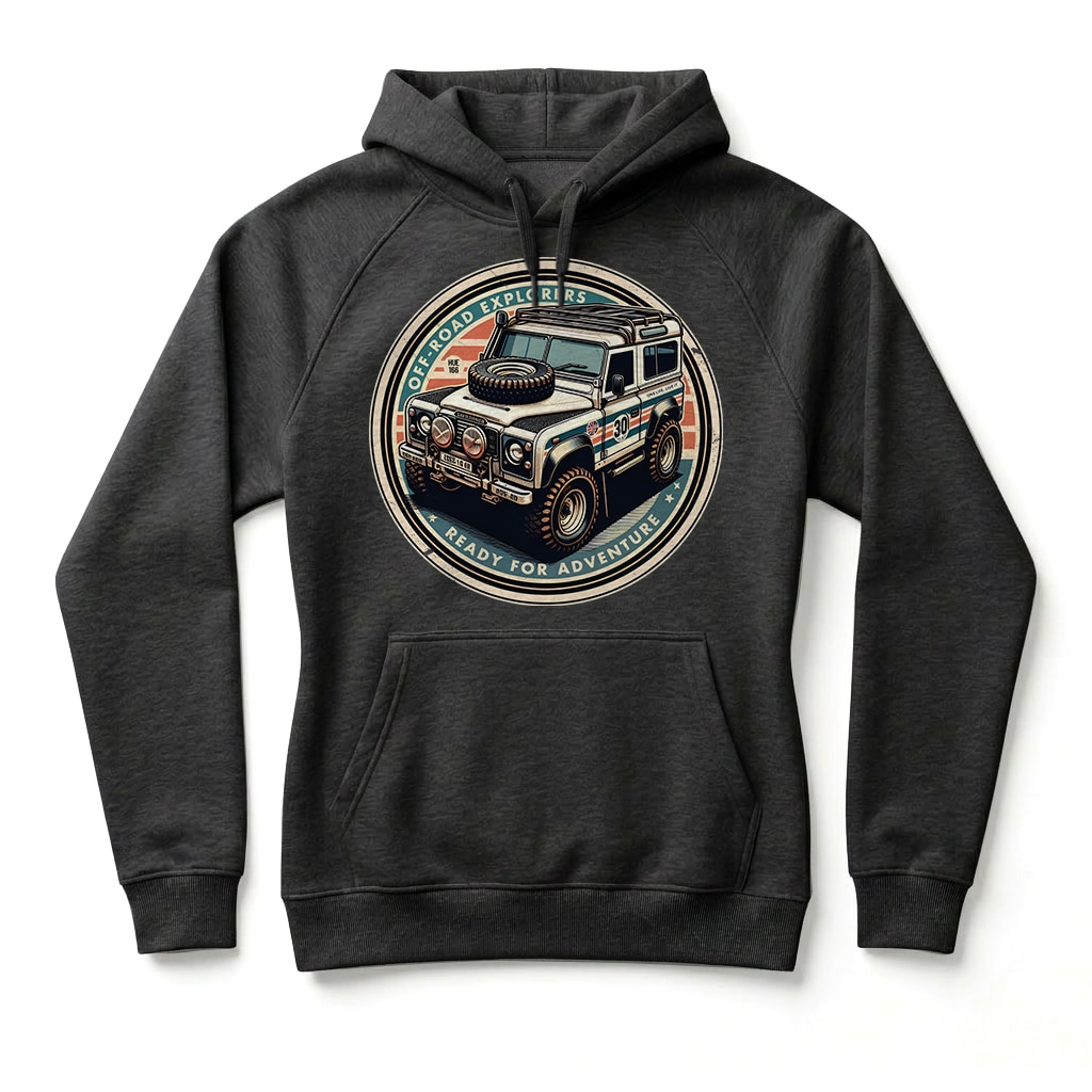 Sweatshirt à capuche Land Rover Defender 90 - Black Sweatshirt à capuche Land Rover Defender 90 - Black