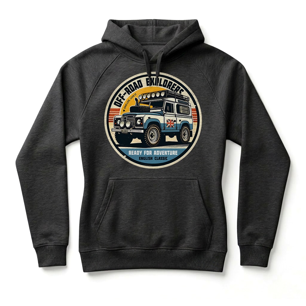 Sweatshirt à capuche Land Rover Series - Black Sweatshirt à capuche Land Rover Series - Black