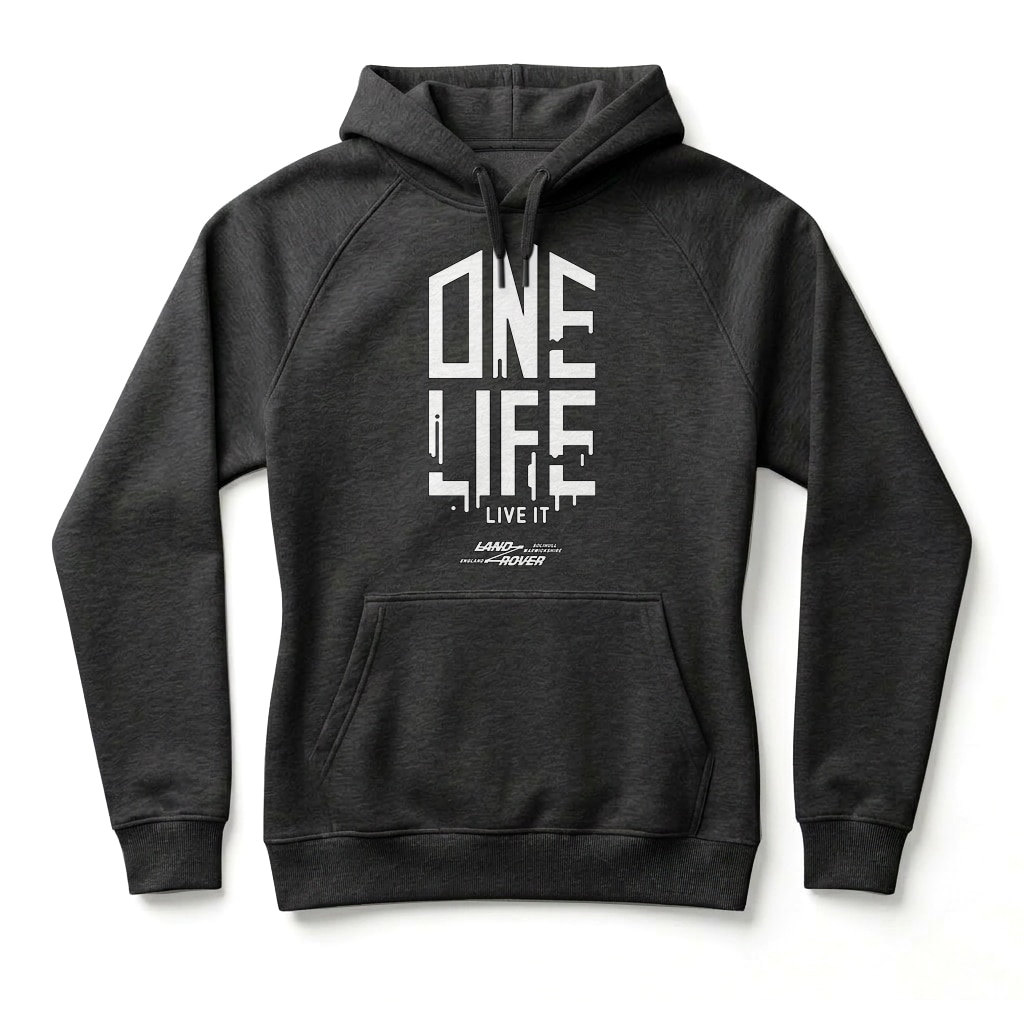 Land Rover “One Life, Live It!” Hoodie - Black Land Rover “One Life, Live It!” Hoodie - Black