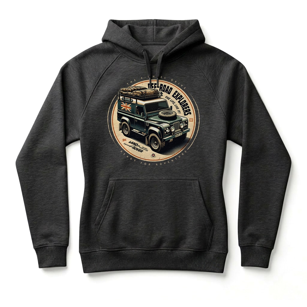 Land Rover Defender 90 Hoodie - Black Land Rover Defender 90 Hoodie - Black