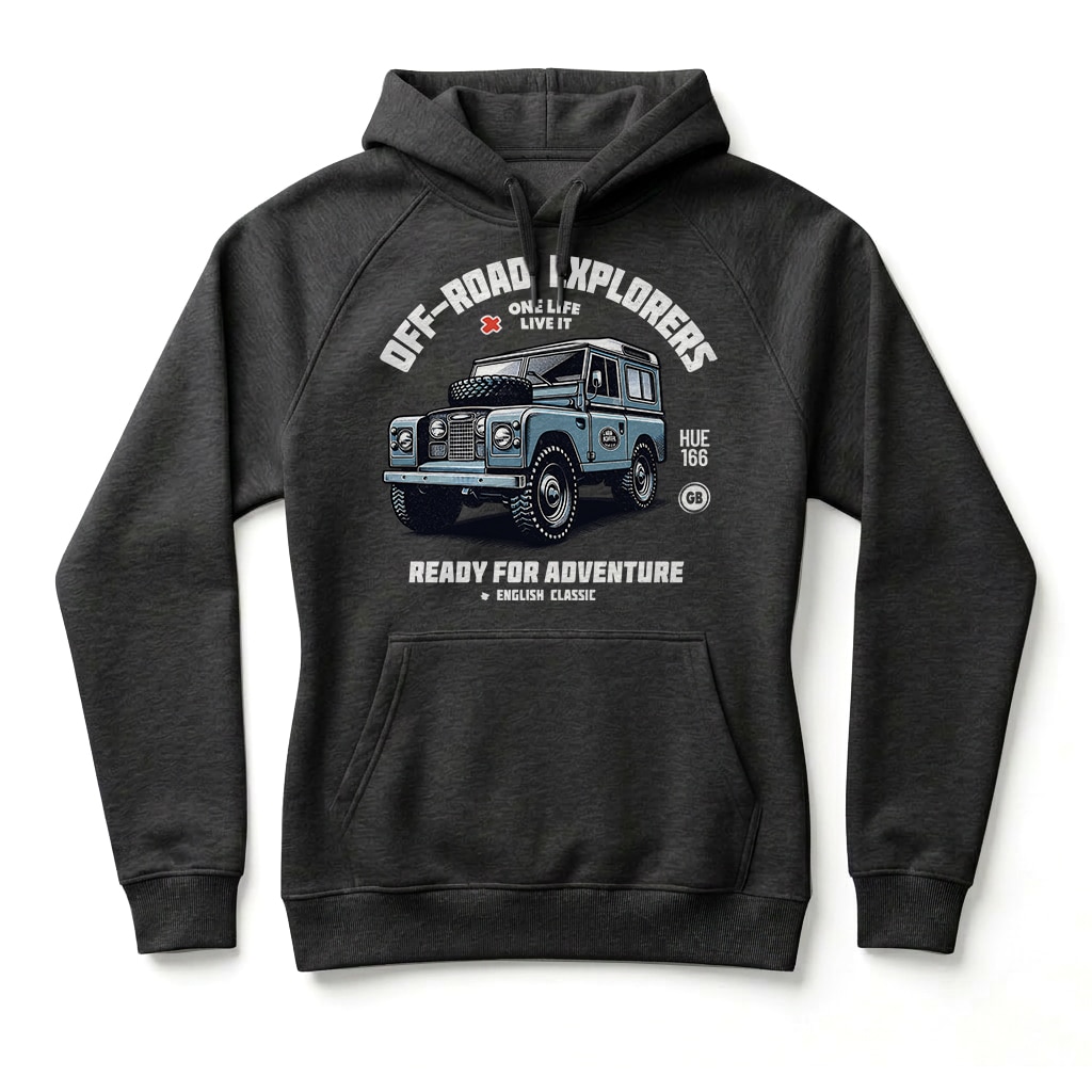 Sweatshirt à capuche Land Rover Serie - Black Sweatshirt à capuche Land Rover Serie - Black