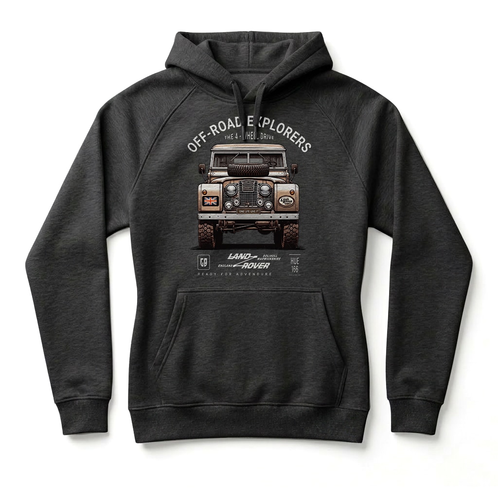 Sweatshirt à capuche Land Rover Series - Black Sweatshirt à capuche Land Rover Series - Black