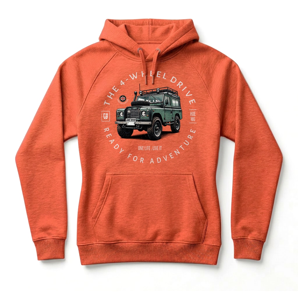 Sweatshirt à capuche Land Rover Series - Burnt Orange Sweatshirt à capuche Land Rover Series - Burnt Orange