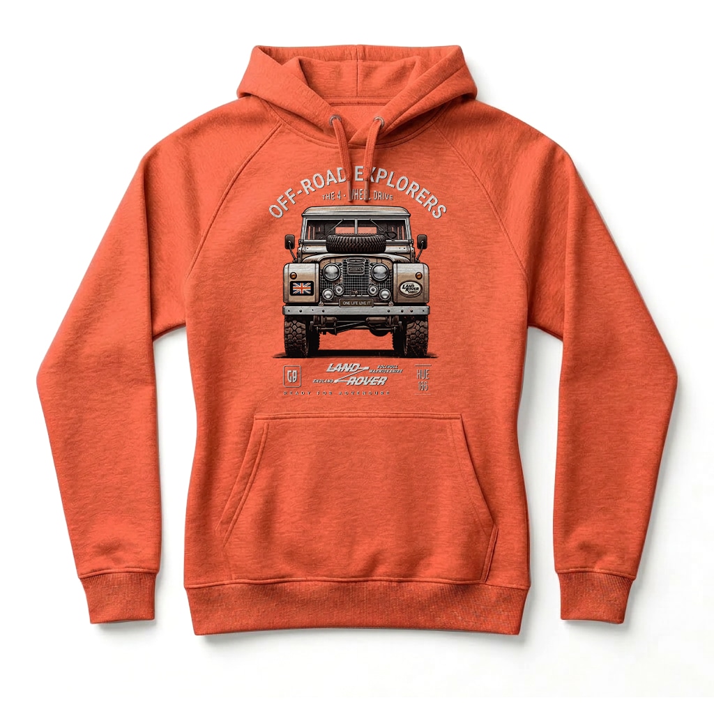 Sweatshirt à capuche Land Rover Series - Burnt Orange Sweatshirt à capuche Land Rover Series - Burnt Orange