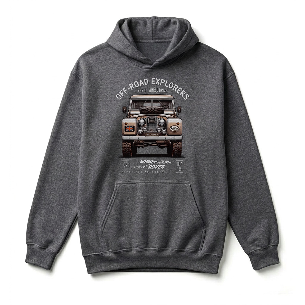 Sweatshirt à capuche Land Rover Series - Dark Heather Sweatshirt à capuche Land Rover Series - Dark Heather