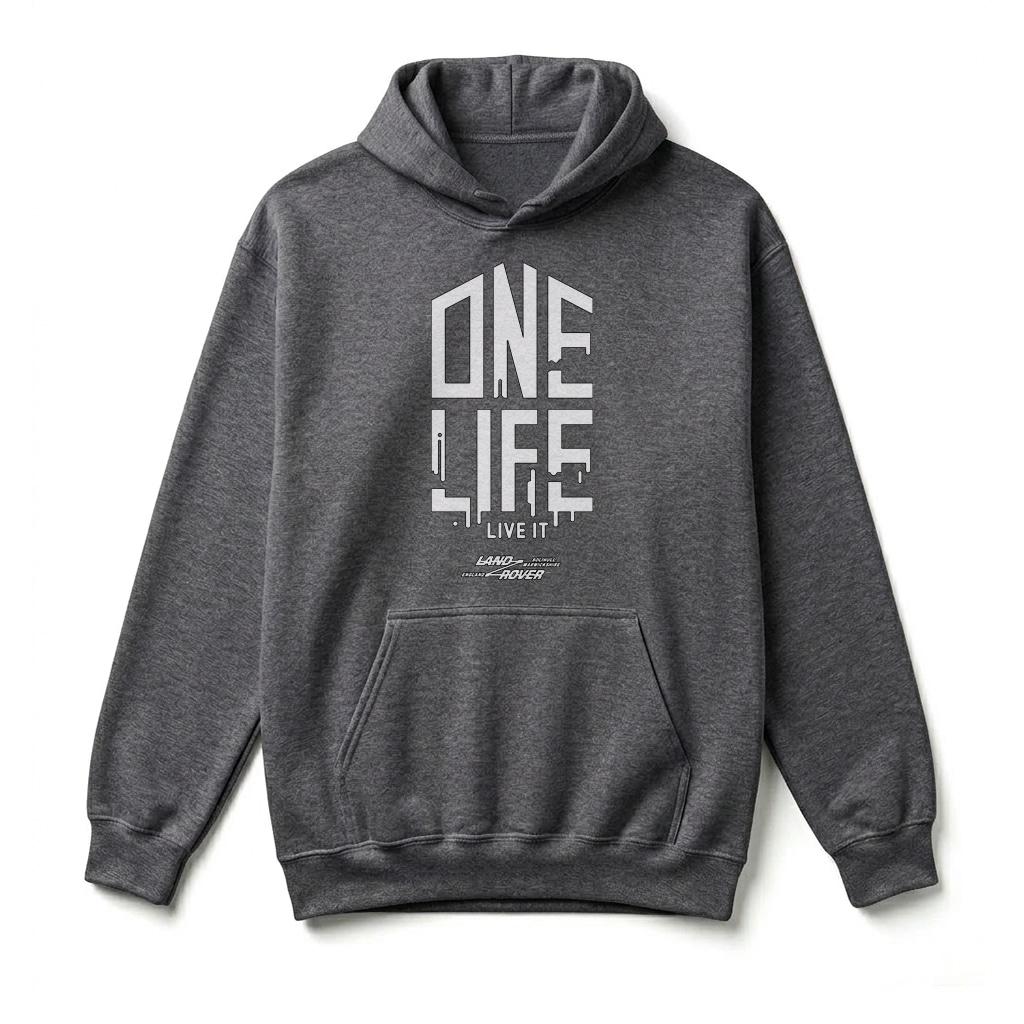 Sweatshirt à capuche Land Rover One Life, Live it ! - Dark Heather Sweatshirt à capuche Land Rover One Life, Live it ! - Dark Heather