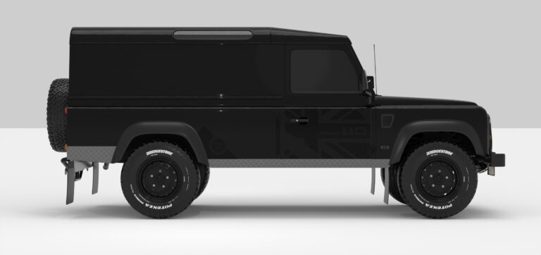 Defender Black -- Sticker -- Black