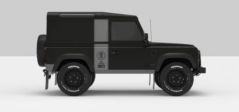 Defender Black -- Sticker Ligth Grey