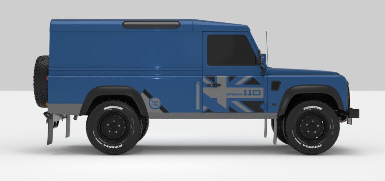 Defender Blue -- Dark Grey / Ligth Grey