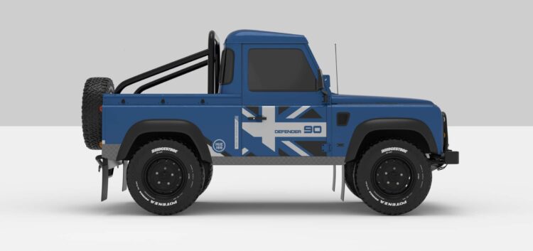 Defender Blue -- Dark Grey / Super Ligth Grey