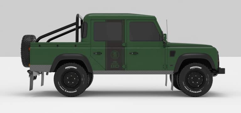 Defender Green -- Sticker Dark Grey