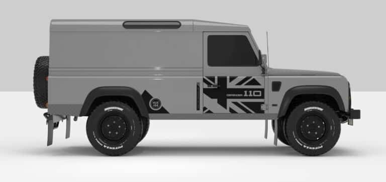 Defender Grey -- Sticker -- Black
