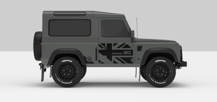 Defender Keniswick Green -- Sticker -- Black