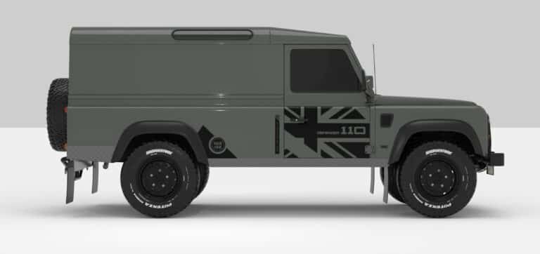 Defender Keniswick Green -- Sticker -- Black