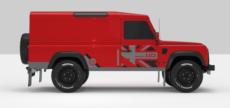 Defender Red -- Dark Grey / Ligth Grey
