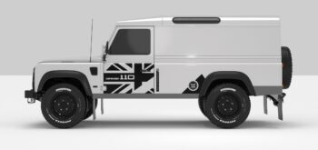 Defender White -- Sticker -- Black -- Face B