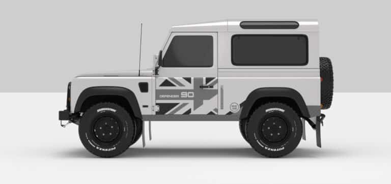 Defender White -- Dark Grey / Ligth Grey -- Face B