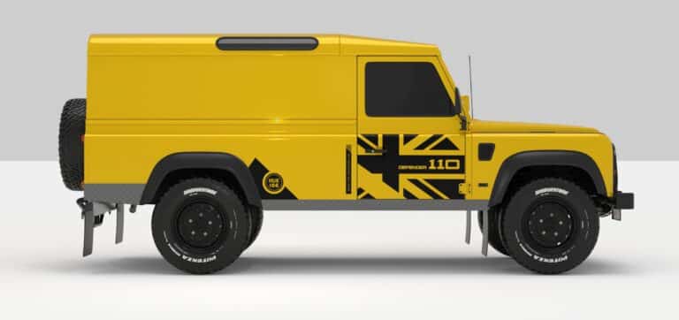 Defender Yellow -- Sticker -- Black