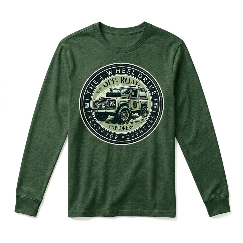 T-shirt Manches Longues Land Rover Defender 90 - Forest Green T-shirt Manches Longues Land Rover Defender 90 - Forest Green