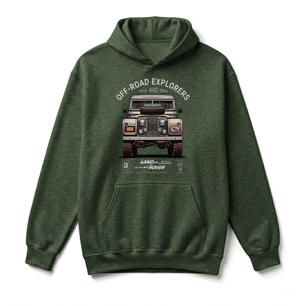 Sweatshirt à capuche Land Rover Series - Forest Green Sweatshirt à capuche Land Rover Series - Forest Green