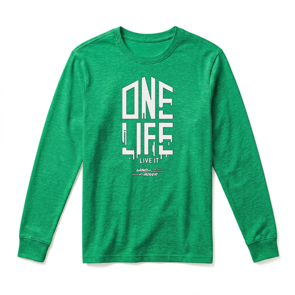 T-shirt Manches Longues One Life, Live it ! - Irish Green T-shirt Manches Longues One Life, Live it ! - Irish Green