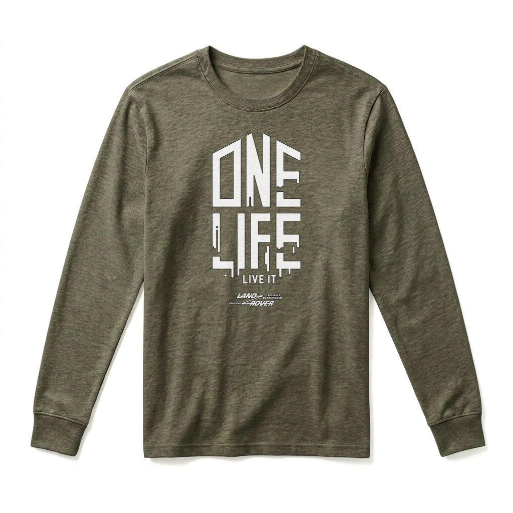 T-shirt Manches Longues One Life, Live it ! - Military Green T-shirt Manches Longues One Life, Live it ! - Military Green
