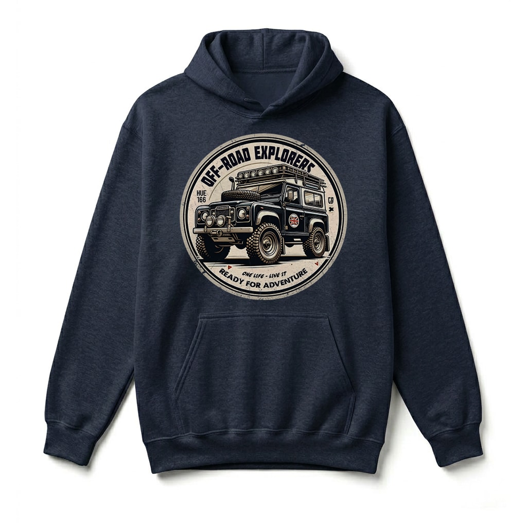 Sweatshirt à capuche Land Rover Series - Navy Sweatshirt à capuche Land Rover Series - Navy