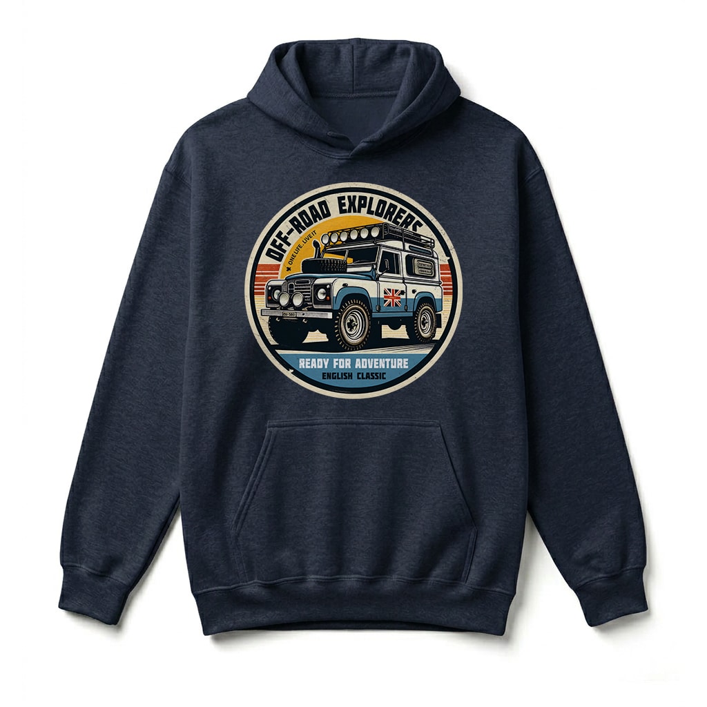 Sweatshirt à capuche Land Rover Series - Navy Sweatshirt à capuche Land Rover Series - Navy