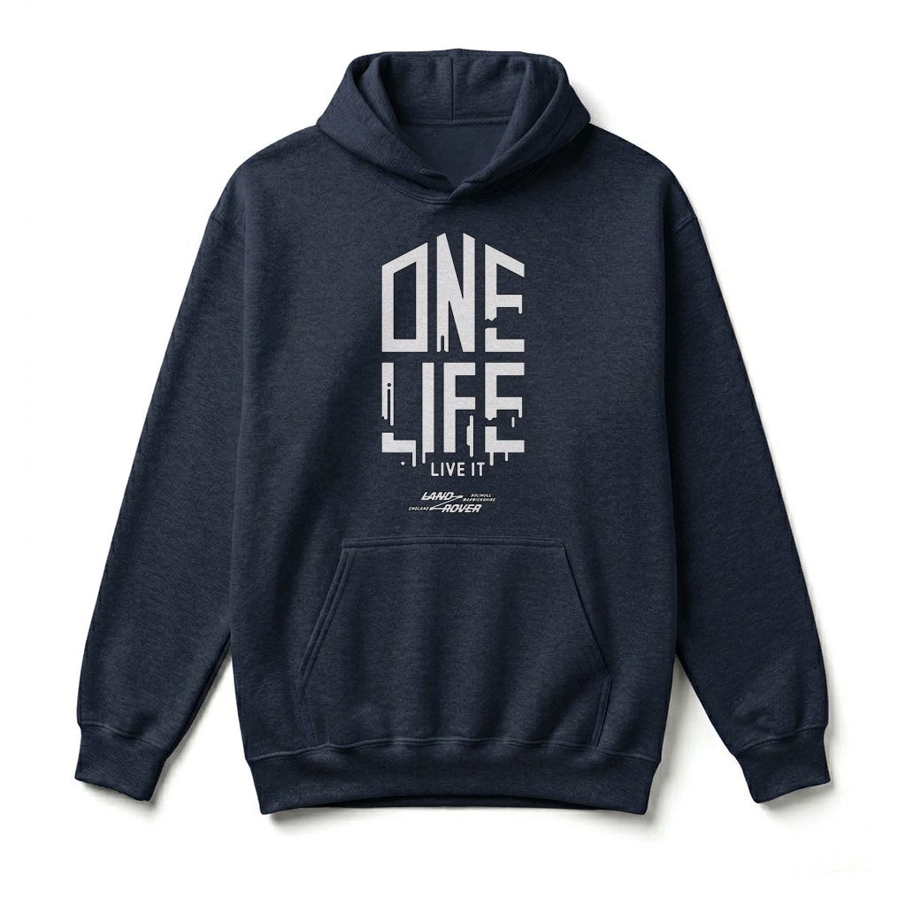 Sweatshirt à capuche Land Rover One Life, Live it ! - Navy Sweatshirt à capuche Land Rover One Life, Live it ! - Navy