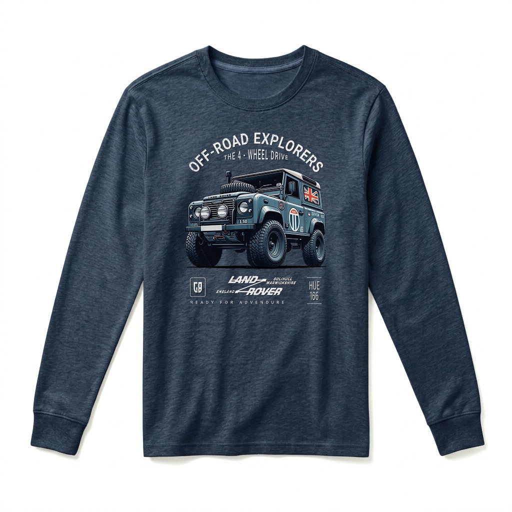 T-shirt Manches Longues Land Rover Defender 90 - Navy T-shirt Manches Longues Land Rover Defender 90 - Navy