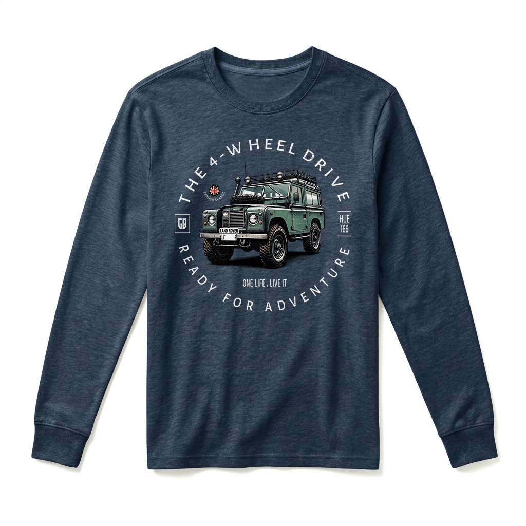 Land Rover Series Long Sleeve T-Shirt - Navy Land Rover Series Long Sleeve T-Shirt - Navy