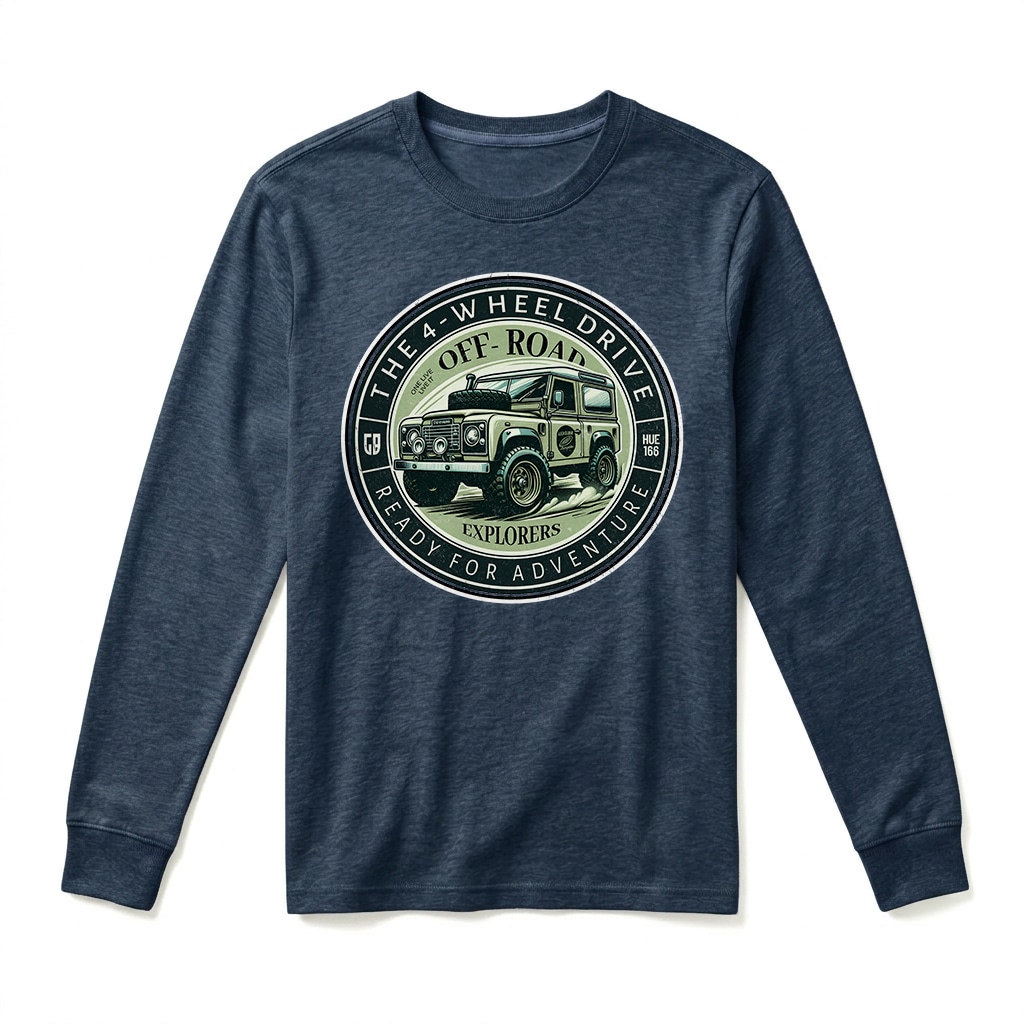 T-shirt Manches Longues Land Rover Defender 90 - Navy T-shirt Manches Longues Land Rover Defender 90 - Navy
