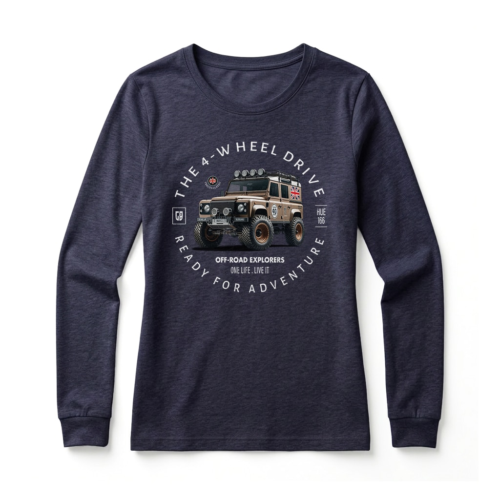 Land Rover Defender 110 Long Sleeve T-Shirt - Navy Land Rover Defender 110 Long Sleeve T-Shirt - Navy