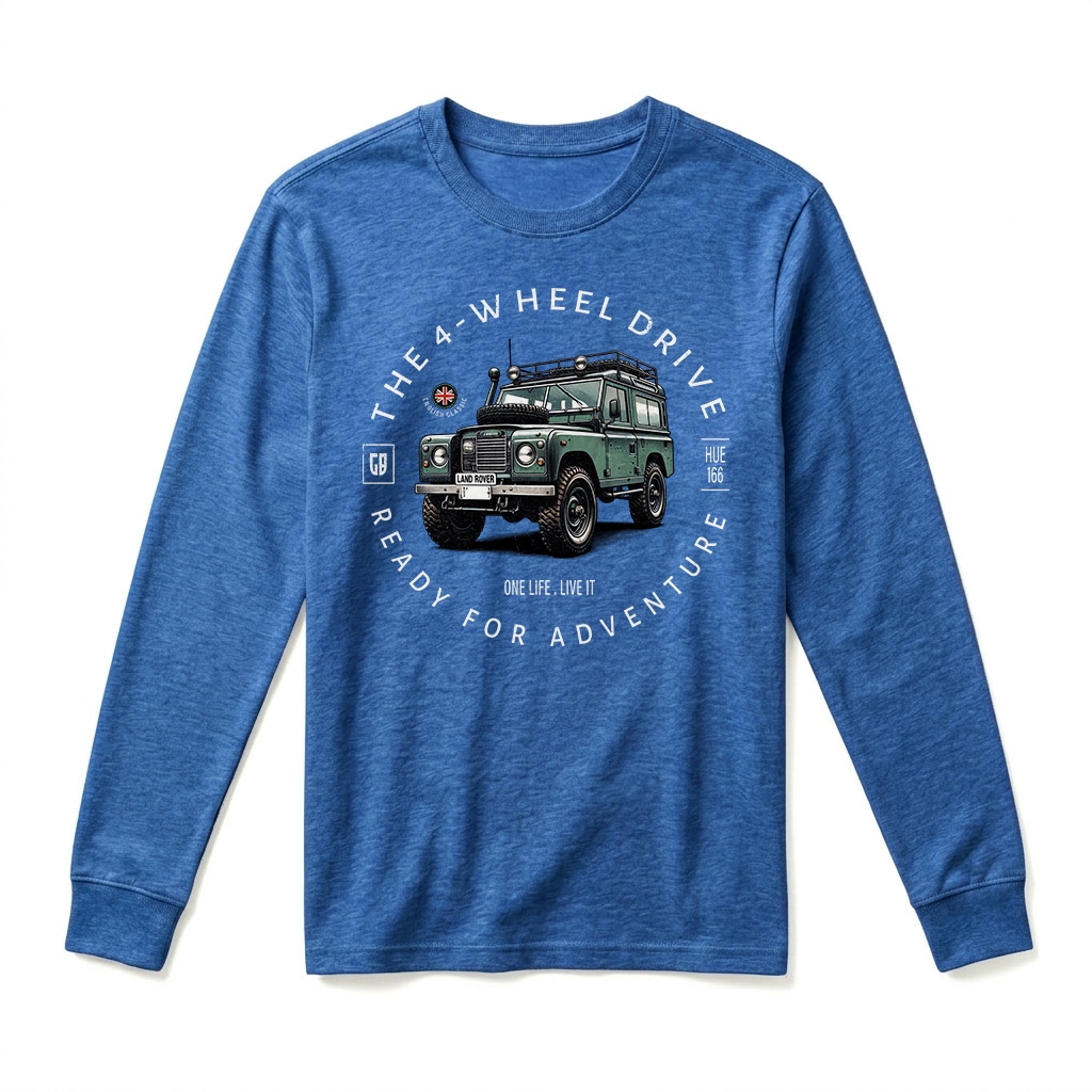 Land Rover Series Long Sleeve T-Shirt - Royal Land Rover Series Long Sleeve T-Shirt - Royal