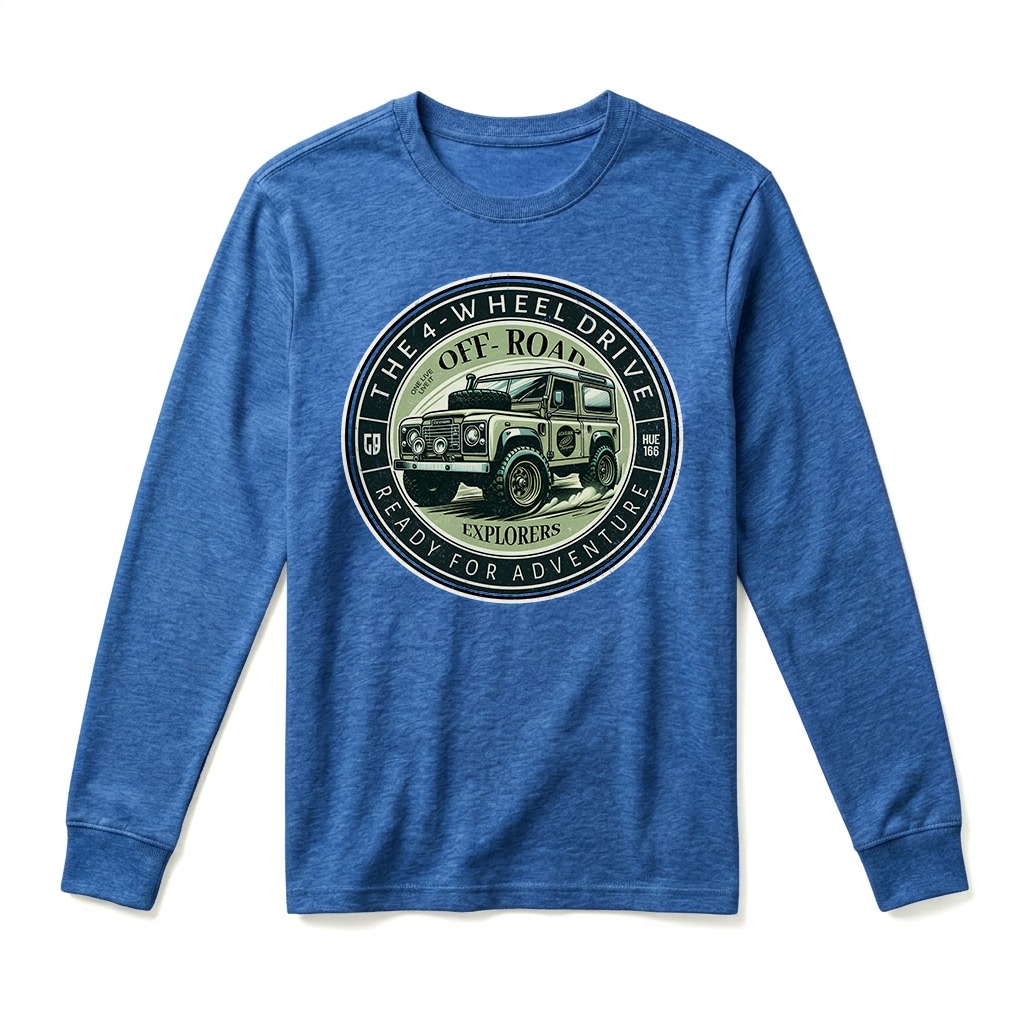 T-shirt Manches Longues Land Rover Defender 90 - Royal T-shirt Manches Longues Land Rover Defender 90 - Royal