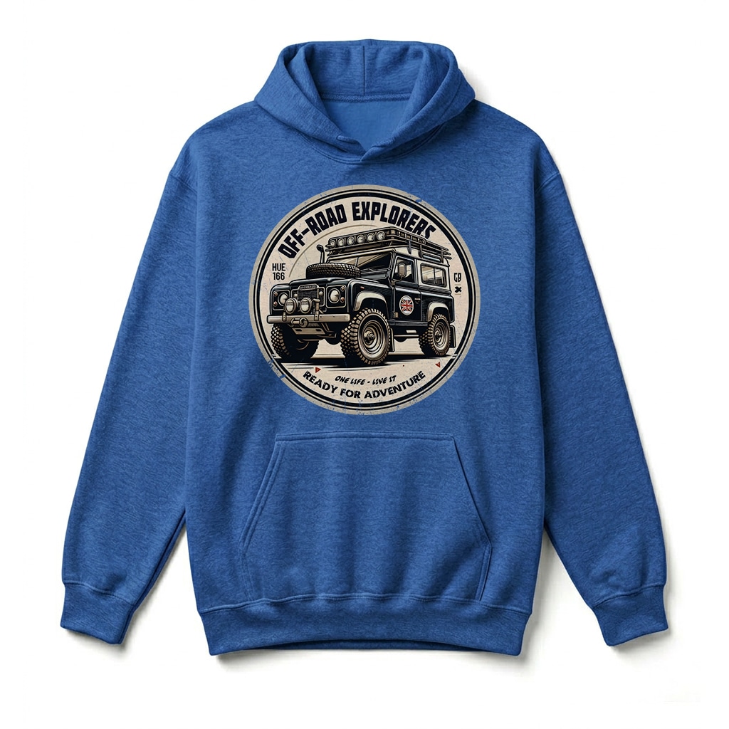 Sweatshirt à capuche Land Rover Series - Royal Sweatshirt à capuche Land Rover Series - Royal