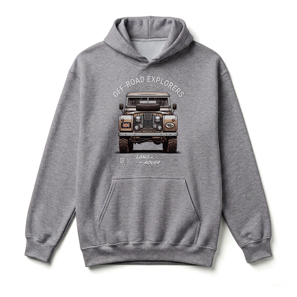 Sweatshirt à capuche Land Rover Series - Sport Grey Sweatshirt à capuche Land Rover Series - Sport Grey