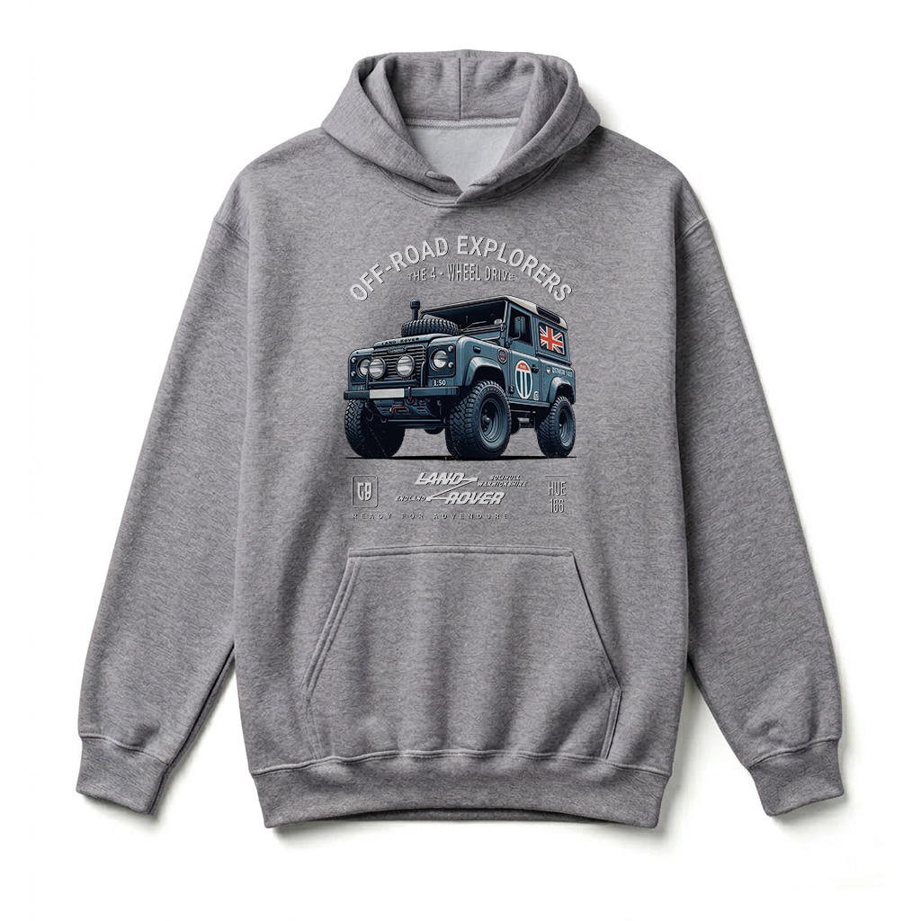 Sweatshirt à capuche Land Rover Defender 90 - Sport Grey Sweatshirt à capuche Land Rover Defender 90 - Sport Grey