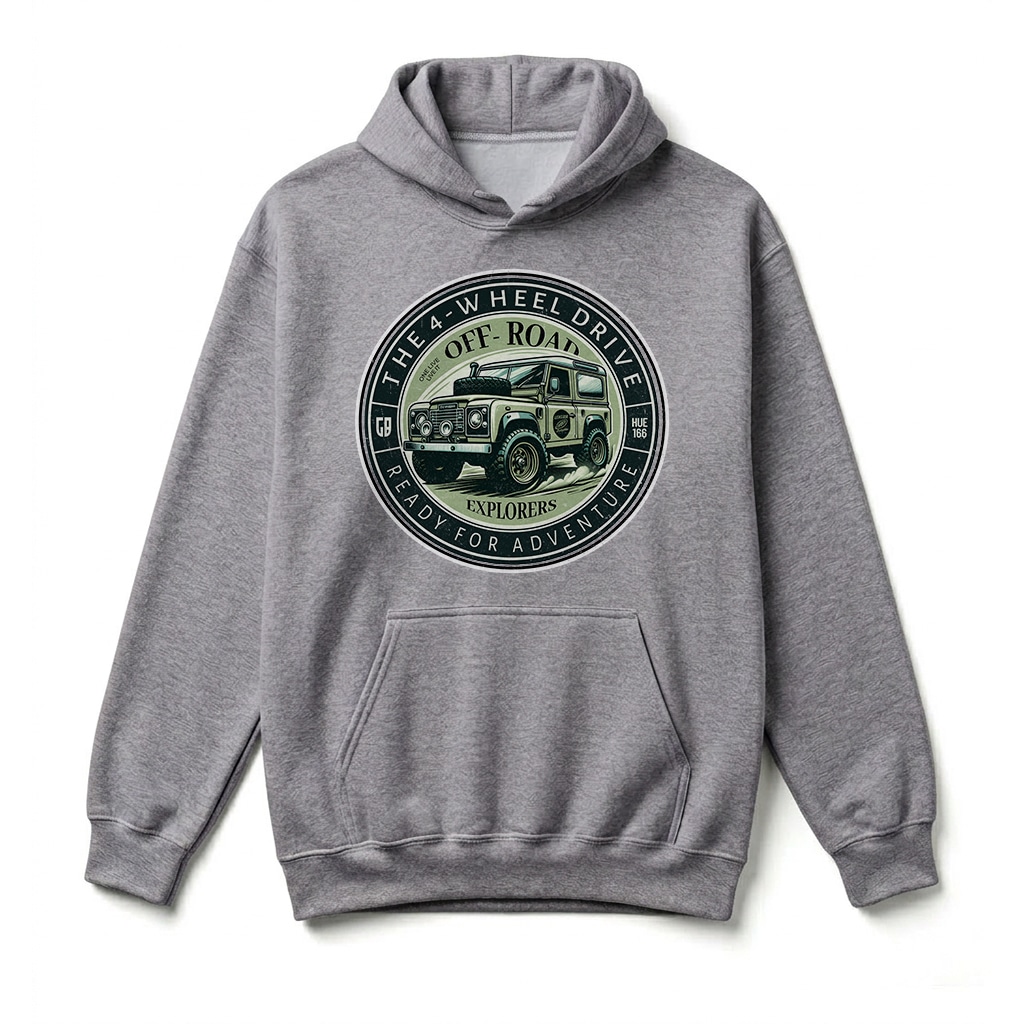 Sweatshirt à capuche Land Rover Defender 90 - Sport Grey Sweatshirt à capuche Land Rover Defender 90 - Sport Grey