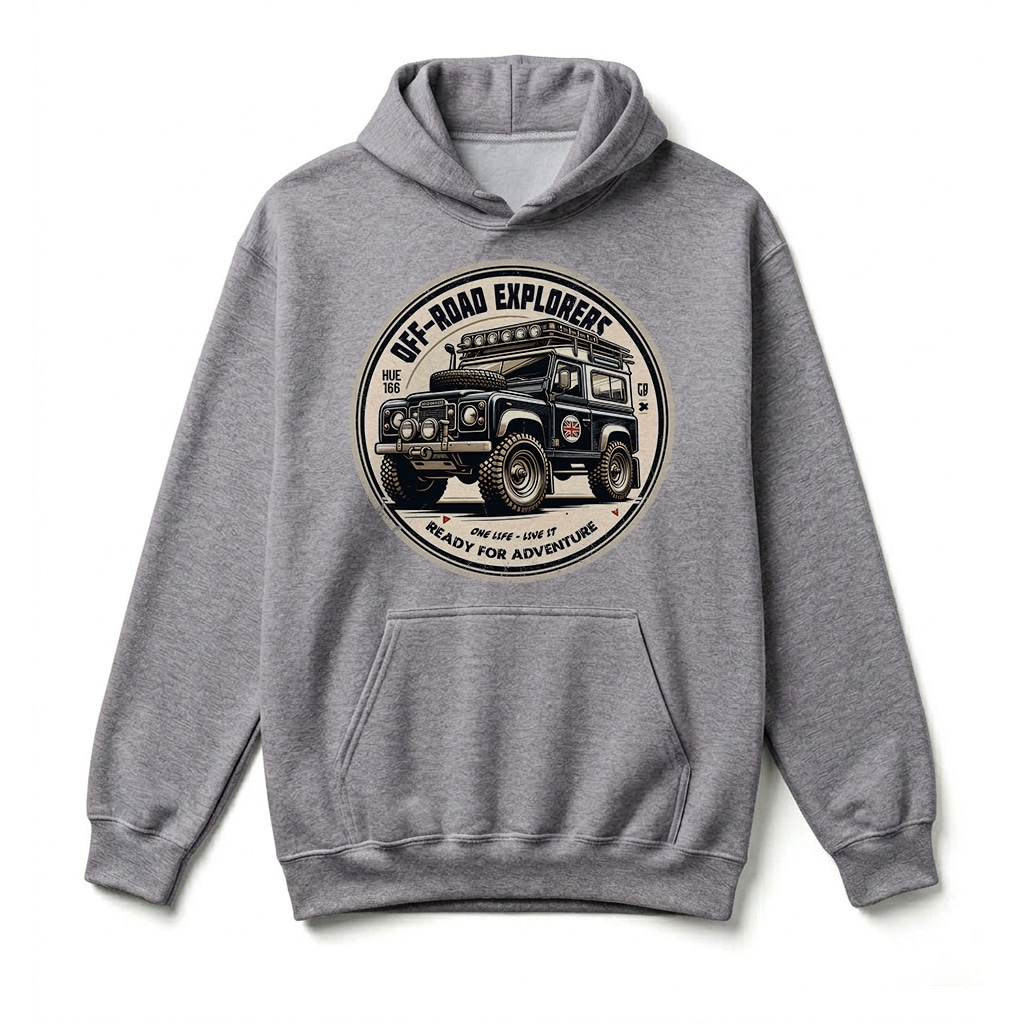 Sweatshirt à capuche Land Rover Series - Sport Grey Sweatshirt à capuche Land Rover Series - Sport Grey