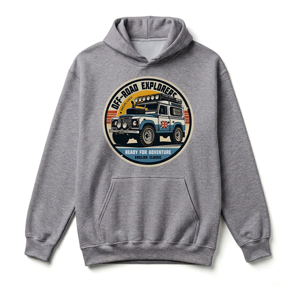 Sweatshirt à capuche Land Rover Series - Sport Grey Sweatshirt à capuche Land Rover Series - Sport Grey