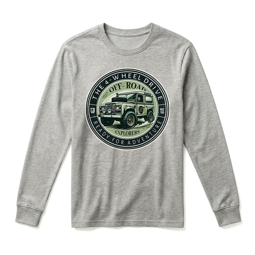 T-shirt Manches Longues Land Rover Defender 90 - Sport Grey T-shirt Manches Longues Land Rover Defender 90 - Sport Grey