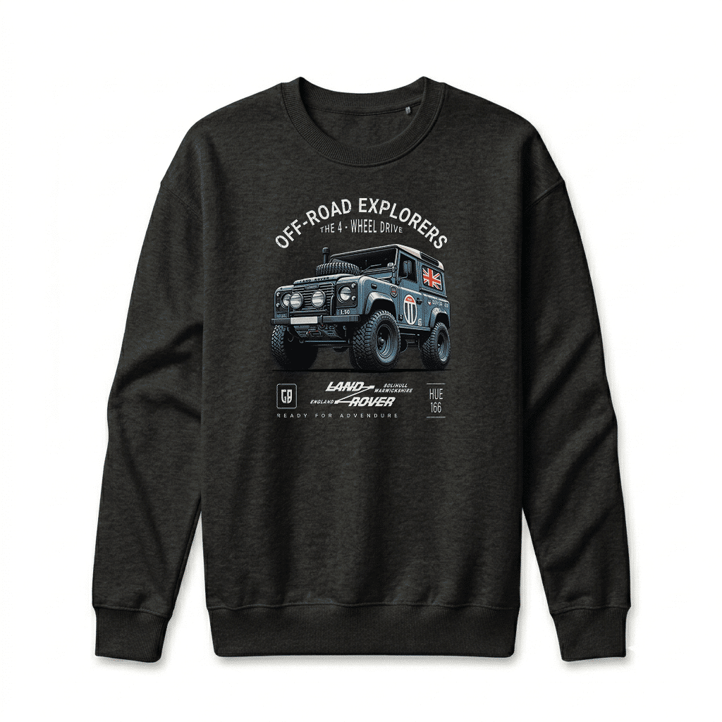 Land Rover Sweatshirt – Black Sweatshirt Land Rover - Black