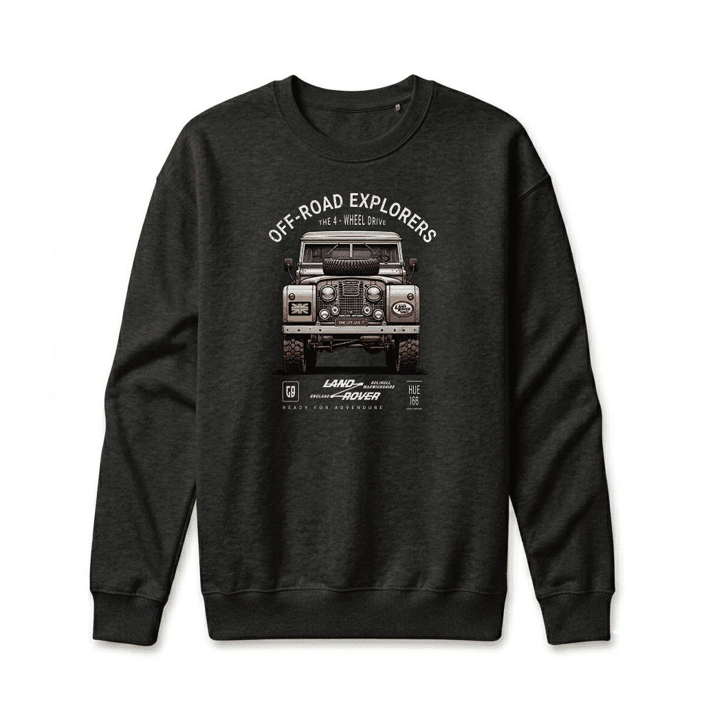 Sweat-shirt Land Rover - Black Sweat-shirt Land Rover - Black