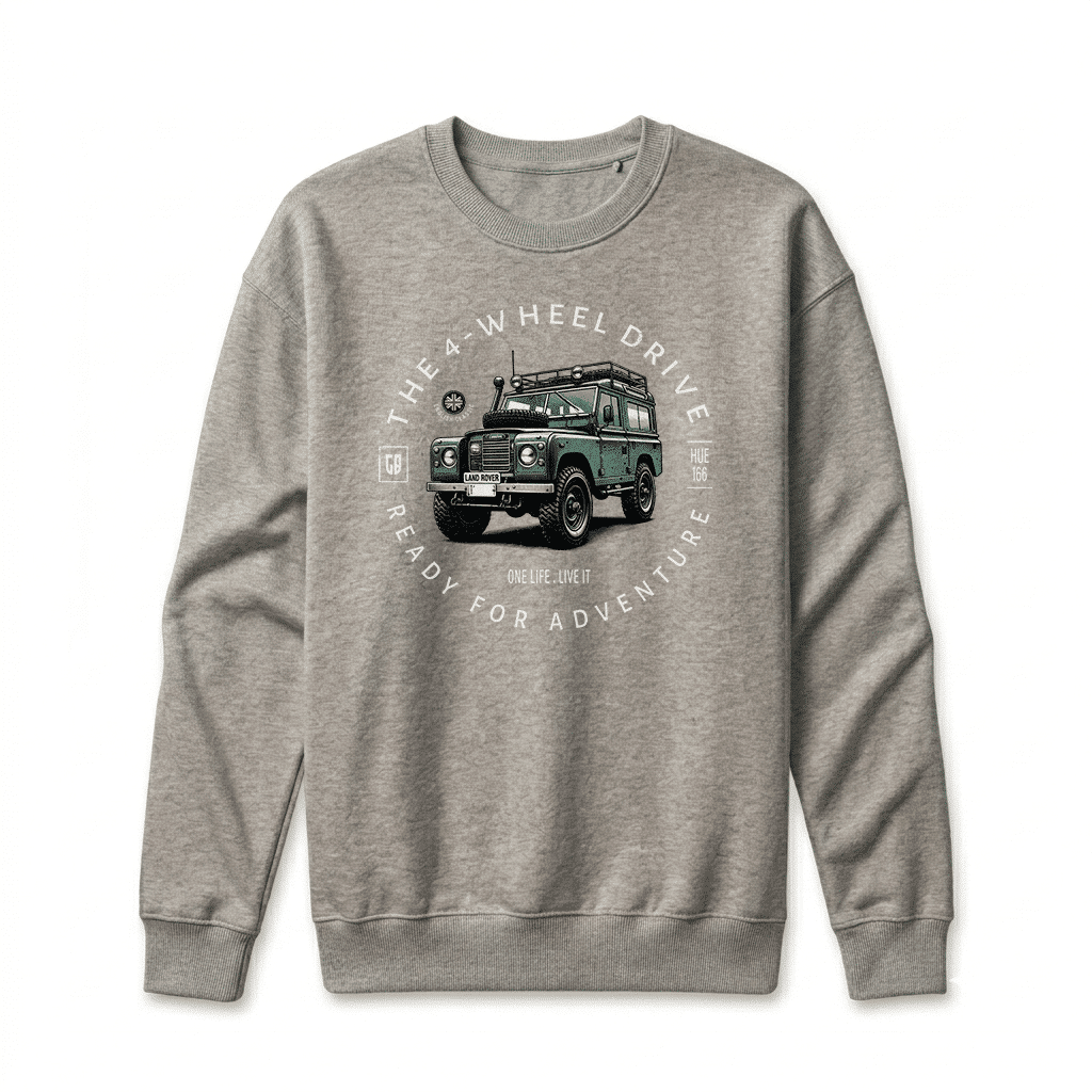 Sweatshirt Land Rover Series - Carbon Grey Sweatshirt Land Rover Series - Carbon Grey